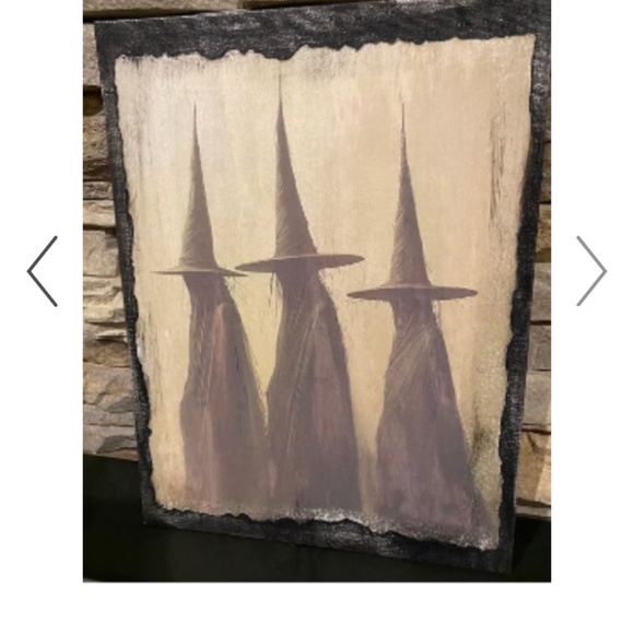 Primitive vintage gothic style Halloween witches portrait photo sign witchcraft - Picture 2 of 5